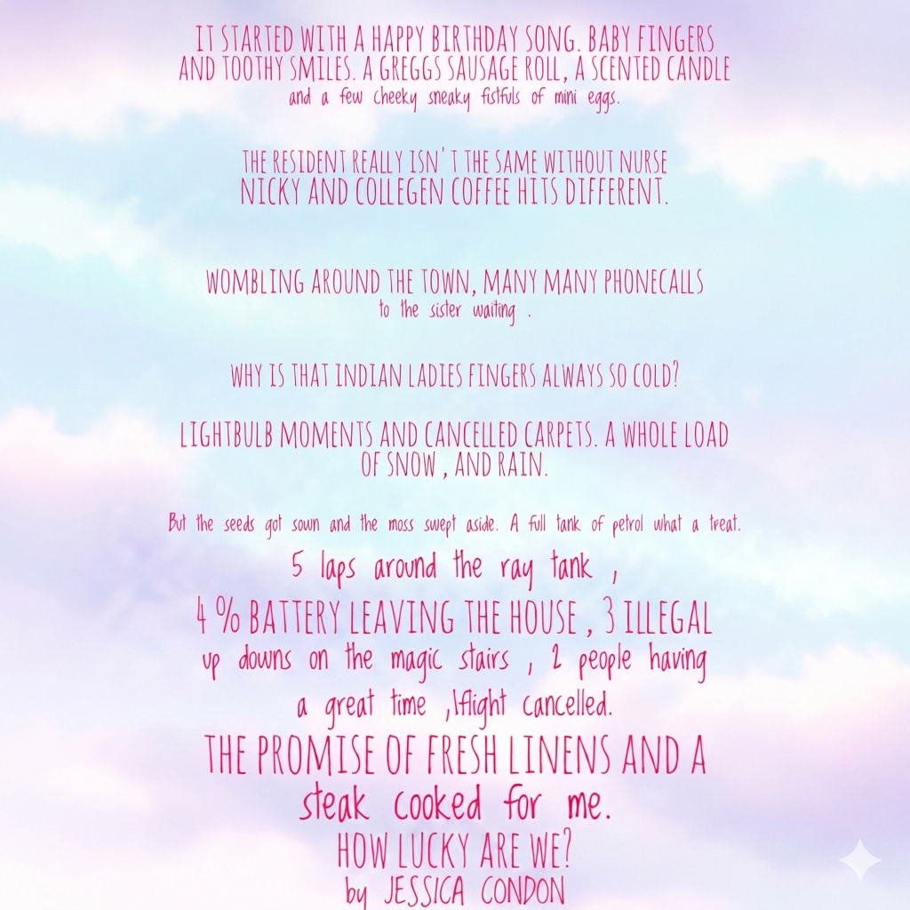 How Lucky Are We?, a poem by Jessica Condon