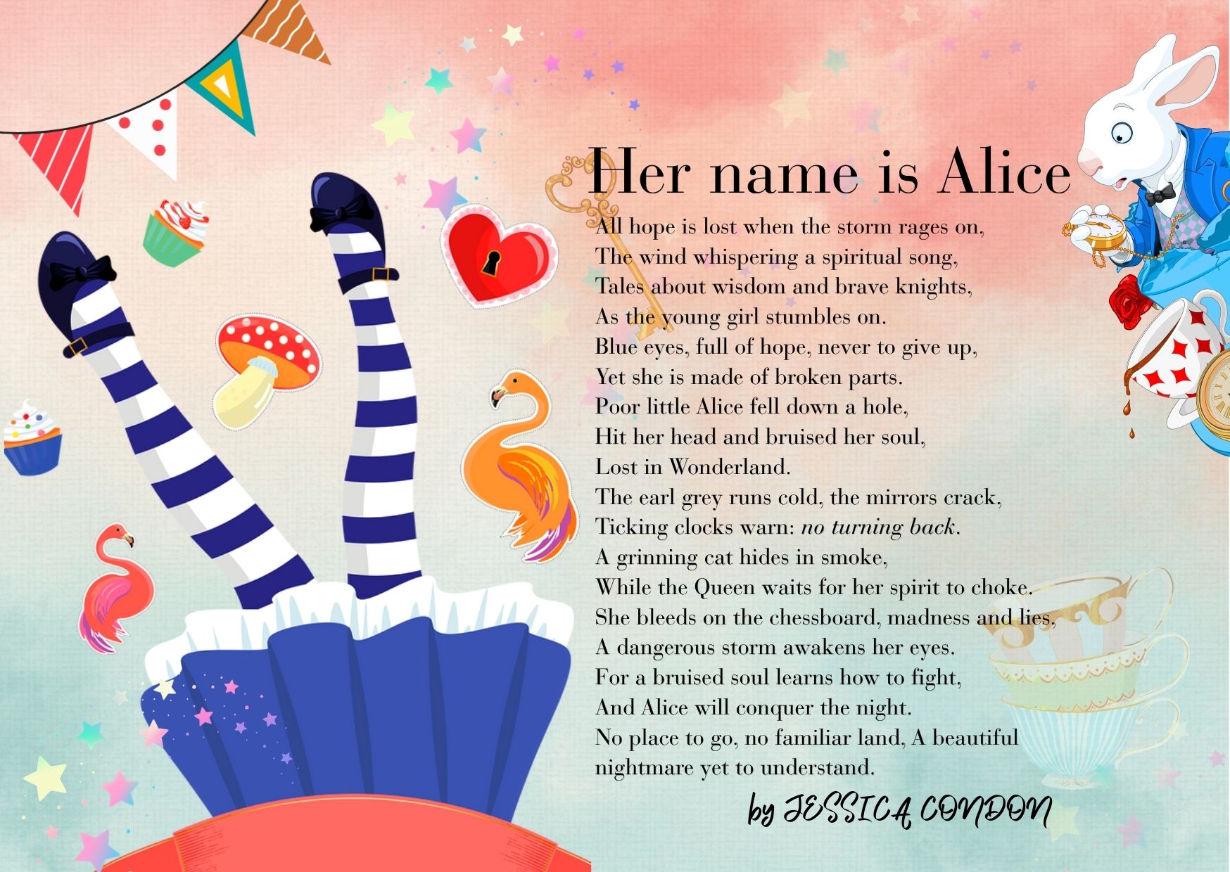 To Alice, a poem by Jessica Condon